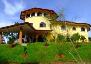 Main house as seen from the garden apartments