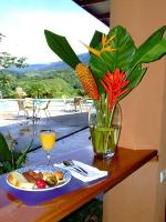 Poolside breakfast area