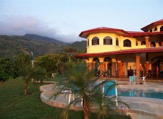 The main house from the pool area