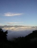 above the clouds at elev 11,000 ft  Cerro Chirripo