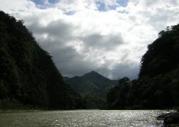 Nearby Rio Terraba, rafting in the wet season
